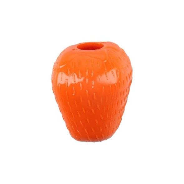 MR.STRONG іграшка для собак, полуниця, помаранчева, 7.5 x 6.5 см