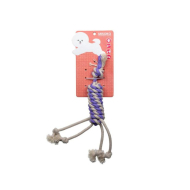 MISOKO Іграшка для собак з мотузкою та стрічкою фіолетова 33 см