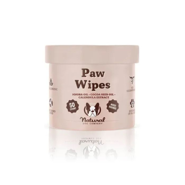Natural Dog Company Paw Wipes Серветки для очищення лап собак, 50 шт