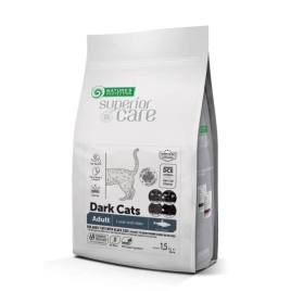 Nature's Protection Superior Care Dark Cats Grain Free Herring Сухий беззерновий корм для дорослих котів з темним забарвленням з оселедцем, 1,5 кг