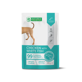 Nature’s Protection Adult Weight Control Chicken with White Fish Вологий корм для собак для контролю ваги з куркою і білою рибою, 100 г