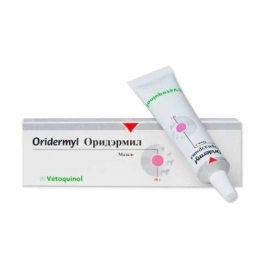 Vetoquinol Oridermyl (Орідерміл) Мазь вушна для лікування отитів і дерматитів, 10 г
