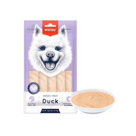 Wanpy Creamy Lickable Treat Duck Кремові ласощі з качкою для собак, 5 шт. х 14 г