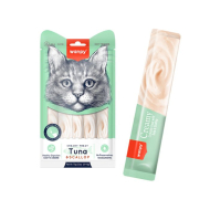 Wanpy Creamy Treat Tuna &amp; Scallop Кремові ласощі з тунцем і морським гребінцем для котів, 5 шт. х 14 г
