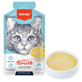 Wanpy Meat Broths Chicken Суп з куркою для котів, 50 г