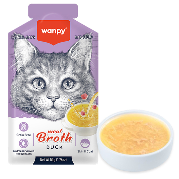 Wanpy Meat Broths Duck Суп з качкою для котів, 50 г