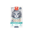 Wanpy Functional Creamy Treat Skin &amp; Coat Кремові ласощі для котів з тунцем і лососем для здоров’я шкіри та шерсті 5 шт. х 14 г