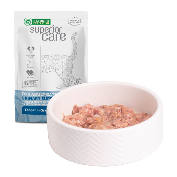 Nature's Protection Superior Care Adult Cats Urinary Tuna &amp; Salmon Вологий корм для котів для підтримки сечовидільної системи з тунцем і лососем, 70 г - 3