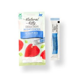 Natural Kitty Functional Creamy Treat Weight Control Кремові ласощі з тунцем для котів 4 шт. по 12 г
