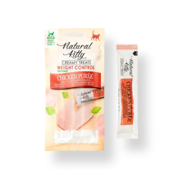 Natural Kitty Functional Creamy Treat Weight Control Кремові ласощі з куркою для котів 4 шт. по 12 г