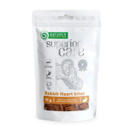 Nature's Protection Superior Care Rabbit Heart Bites Ласощі для собак серце кролика шматочками з куркою, 75 г