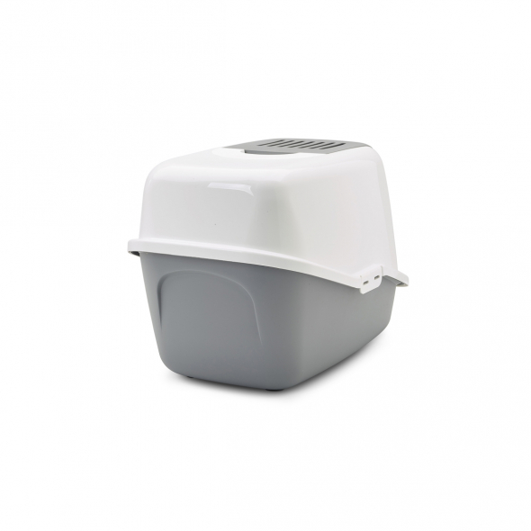 Savic Nestor Nordic Закритий туалет для котів, сіро-білий - 2
