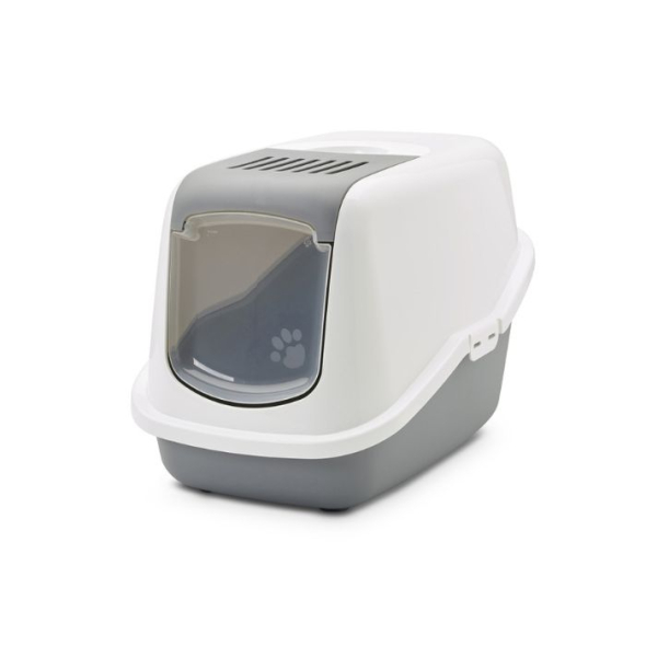 Savic Nestor Nordic Закритий туалет для котів, сіро-білий