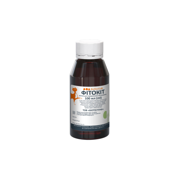 Фітокіт Розчин для підтримки здоров'я нирок у котів і собак, 10 мл - 2