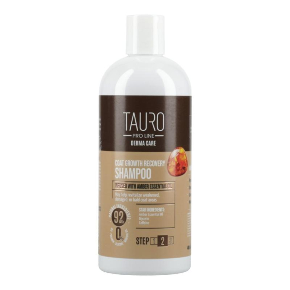 Tauro Pro Line Derma Care Coat Growth Recovery Shampoo Шампунь для стримуляції росту шерсті у собак і котів, 400 мл
