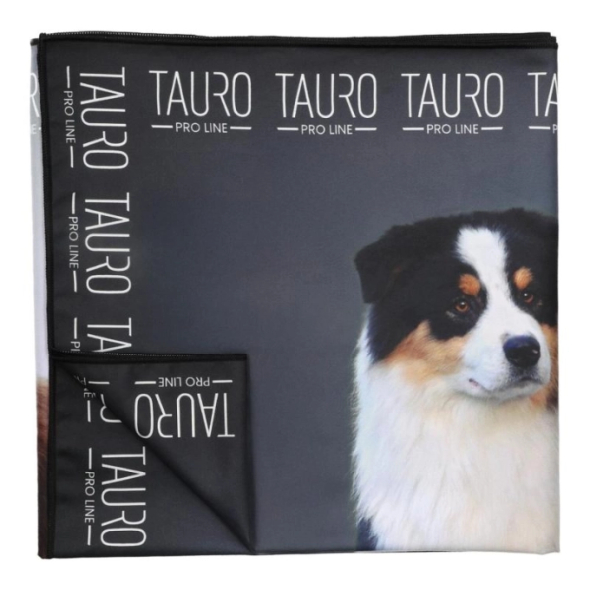 Tauro Pro Line Рушник з мікрофібри високопоглинальний з австралійськими вівчарками, 80 x 160 см - 2