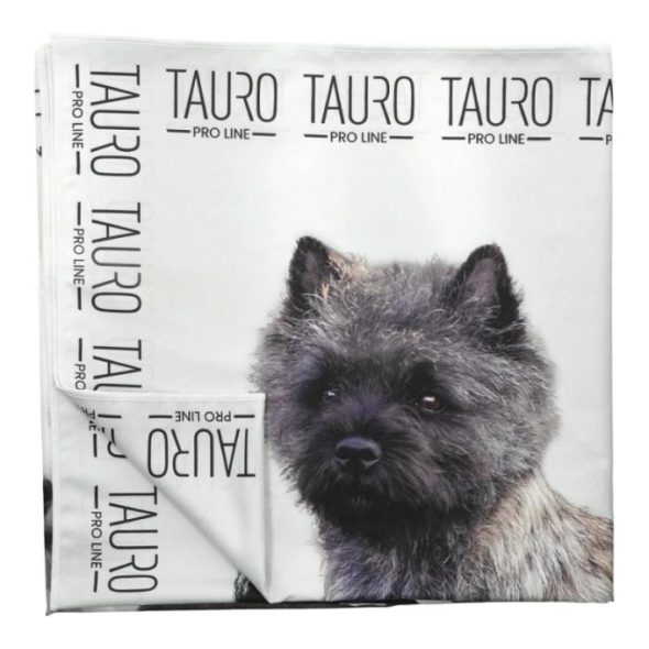 Tauro Pro Line Рушник з мікрофібри високопоглинальний з тер'єрами, 80 x 160 см - 2
