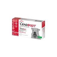 Селафорт Спот-он Краплі від бліх, кліщів і глистів для собак вагою від 10,1 до 20 кг, 120 мг/1 мл, 1 піпетка