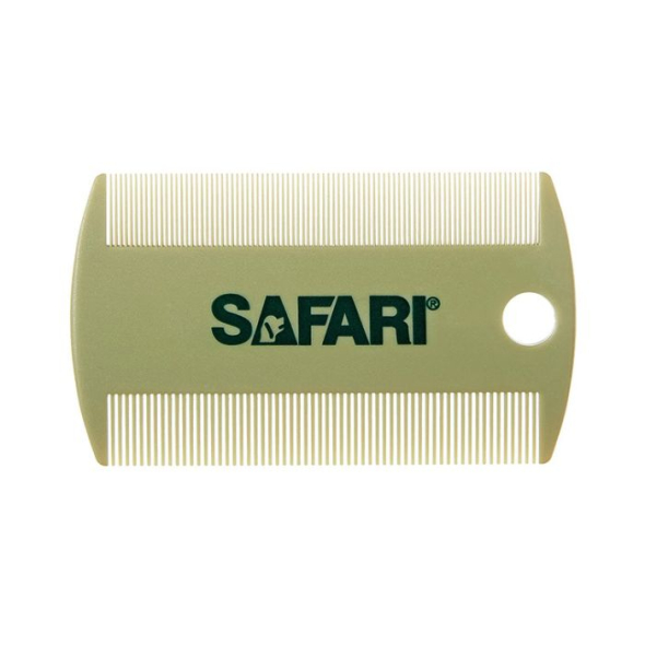 Safari Double-Sided Cat Flea Comb Гребінець двосторонній для вичісування бліх у котів, 9 х 5,5 см