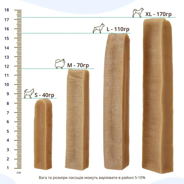 HealthyDoggo Chew Himalayan Cheese Гімалайський сир чхурпі для собак, розмір XL, 170 г - 6