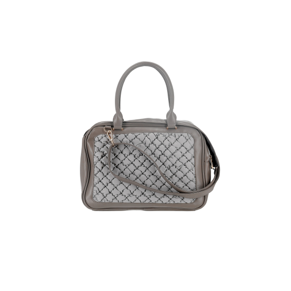 MISOKO Дорожня сумка для домашніх тварин, 40 x 19.5 x 30 см, сіра - 1