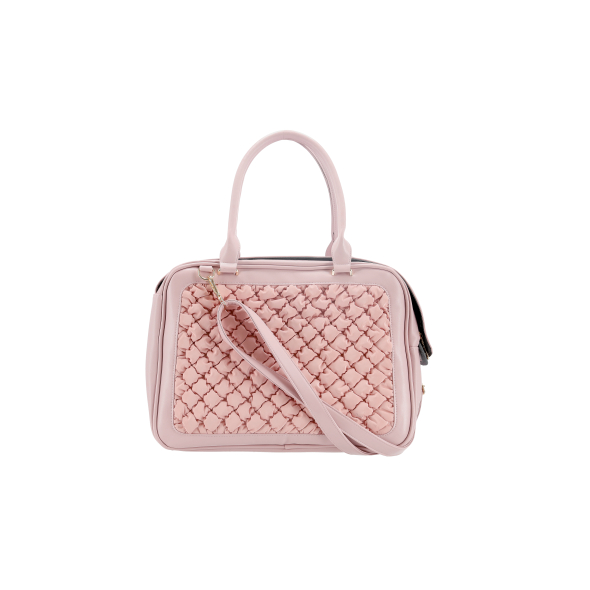 MISOKO Дорожня сумка для домашніх тварин, 40 x 19.5 x 30 см, рожева - 1