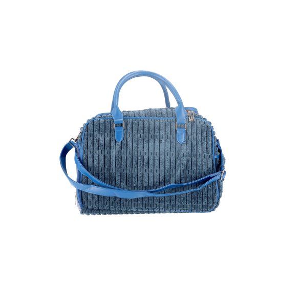 MISOKO Дорожня сумка для домашніх тварин, 41.5 x 23 x 28 см, темно-синя - 1