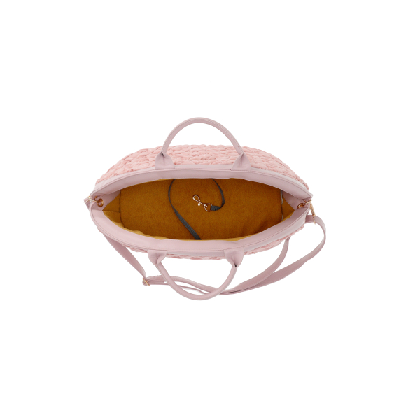 MISOKO Дорожня сумка для домашніх тварин, 40 x 22 x 35 см, рожева - 4