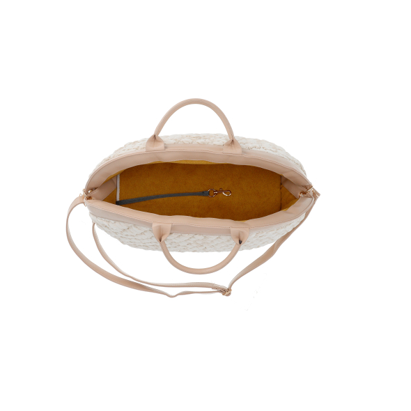 MISOKO Дорожня сумка для домашніх тварин, 40 x 22 x 35 см, світло-коричнева - 6