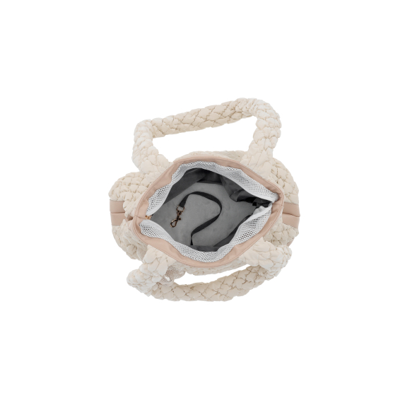 MISOKO Дорожня сумка для домашніх тварин, 40 x 18 x 38 см, світло-коричнева - 4