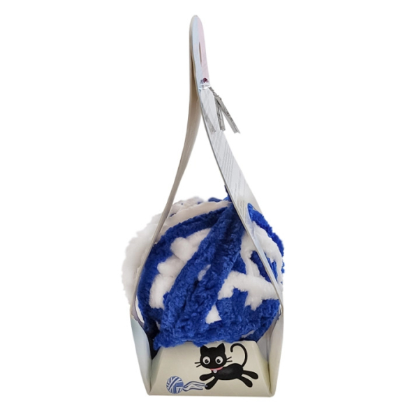 CattyMan Caddice Ball Long Tail Blue Іграшка для котів Кеддіс м'яч-довгий хвіст, синя - 3