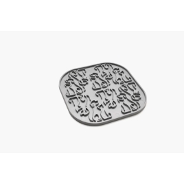 FIBOO Килимок для злизування ласощів та їжі Lollipop, світло-сірий