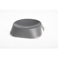 FIBOO пласка миска Flat Bowl, без антиковзких накладок, світло-сірий