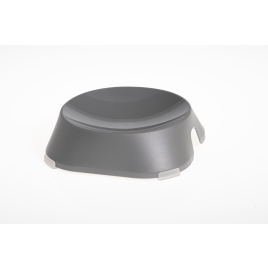 FIBOO пласка миска Flat Bowl, без антиковзких накладок, світло-сірий