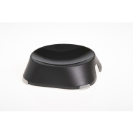 FIBOO Пласка миска з антиковзними накладками Flat Bowl, чорний