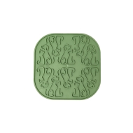 FIBOO Килимок для злизування ласощів та їжі Lollipop, зелений