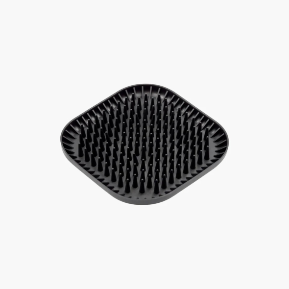 FIBOO Fiboowl Spiky килимок для злизування ласощів та їжі, чорний