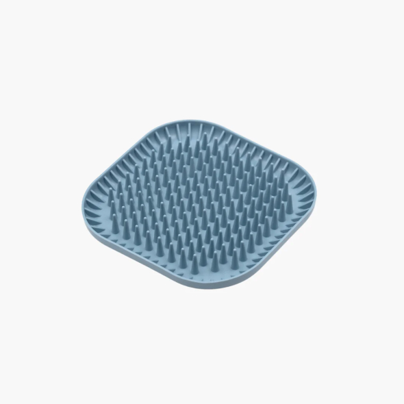 FIBOO Fiboowl Spiky килимок для злизування ласощів та їжі, синій