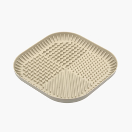 FIBOO Fiboowl килимок для злизування ласощів та їжі, розмір L, бежевий