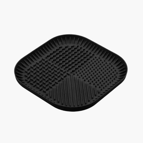 FIBOO Fiboowl килимок для злизування ласощів та їжі, розмір L, чорний