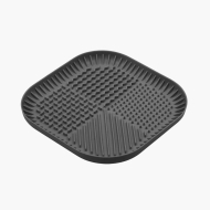 FIBOO Fiboowl килимок для злизування ласощів та їжі, розмір L, темно-сірий