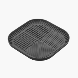 FIBOO Fiboowl килимок для злизування ласощів та їжі, розмір L, темно-сірий