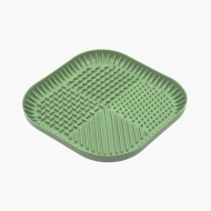 FIBOO Fiboowl килимок для злизування ласощів та їжі, розмір L, зелений