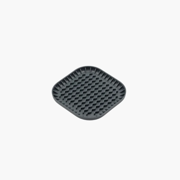 FIBOO Fiboowl килимок для злизування ласощів та їжі, розмір S, темно-сірий