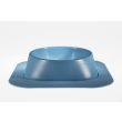 Набір миска Fiboo синя, розмір M із антиковзким килимком під миску блакитним