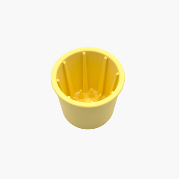 FIBOO Snack Fibeek стакан для повільного вилизування ласощів та їжі, жовтий