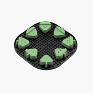 FIBOO Snoopy + fibnoose килимок для злизування ласощів і їжі з елементами гри, чорний