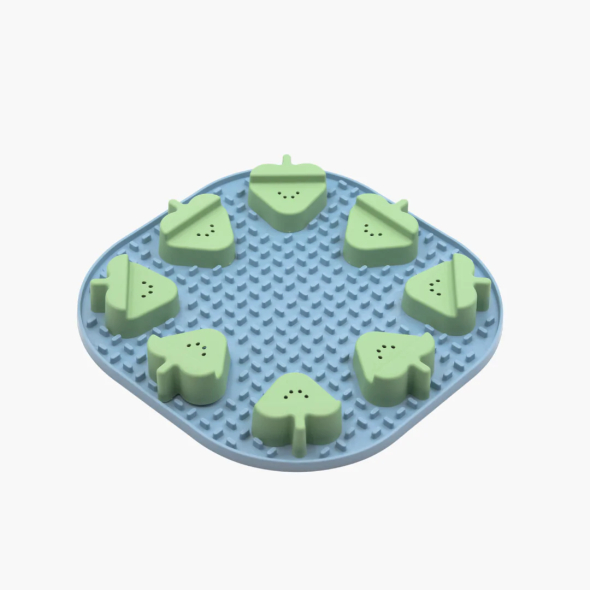 FIBOO Snoopy + fibnoose килимок для злизування ласощів і їжі з елементами гри, синій