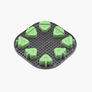 FIBOO Snoopy + fibnoose килимок для злизування ласощів і їжі з елементами гри, темно-сірий