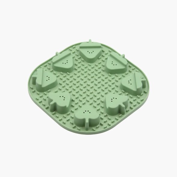 FIBOO Snoopy + fibnoose килимок для злизування ласощів і їжі з елементами гри, зелений